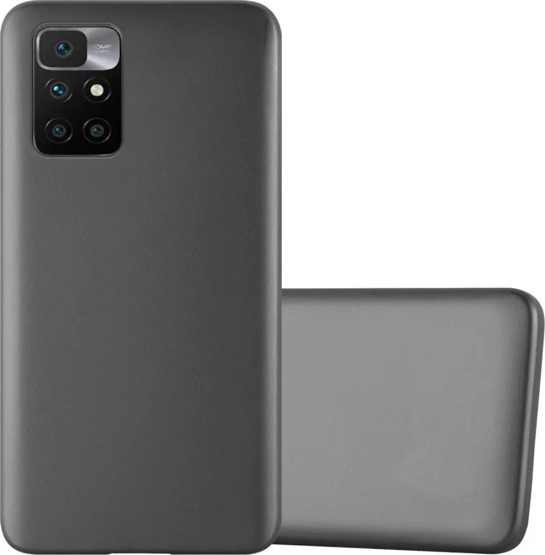 Cadorabo Hoesje geschikt voor Xiaomi RedMi 10 in METALLIC GRIJS