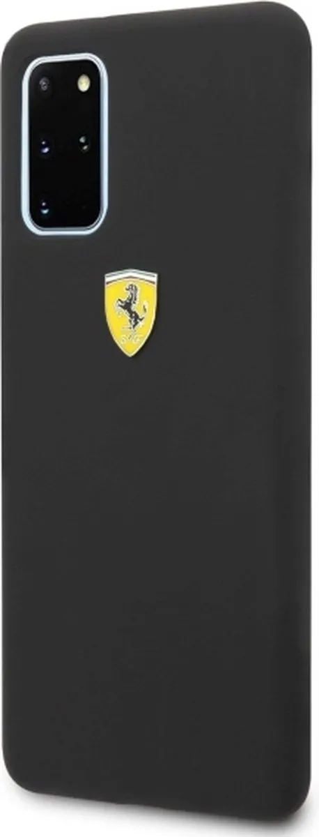 Ferrari SF Silicone Back Case Samsung Galaxy S20 Plus - Zwart
