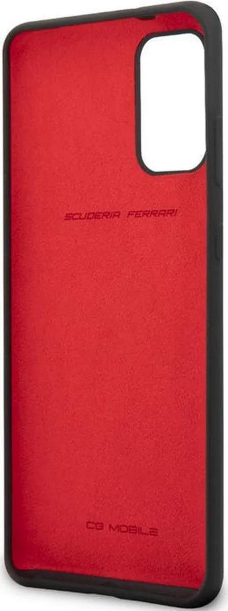 Ferrari SF Silicone Back Case Samsung Galaxy S20 Plus - Zwart