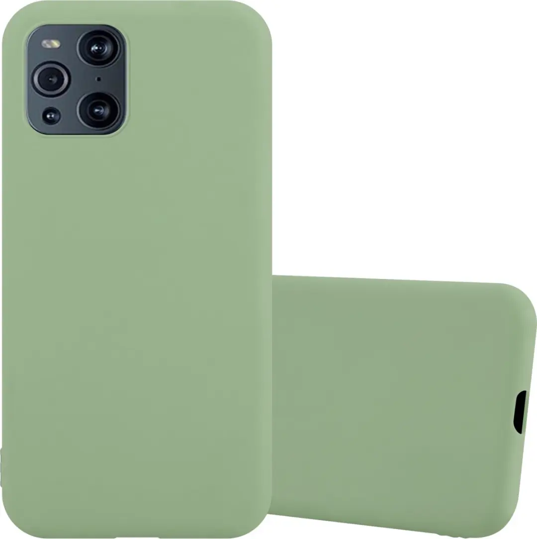 Cadorabo Hoesje geschikt voor Oppo FIND X3 PRO in CANDY PASTEL GROEN