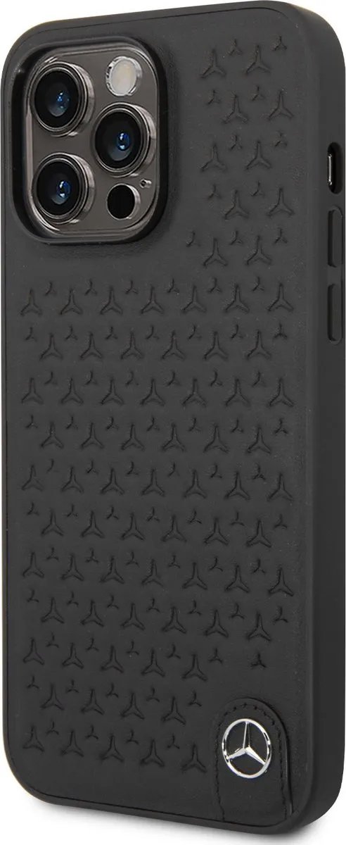 Mercedes-Benz Pu Leerhoesje iPhone 14 Pro Max - Zwart - afbeelding 6 van 6