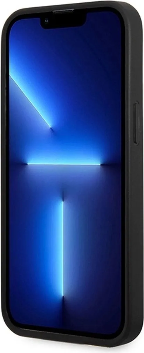Mercedes-Benz Pu Leerhoesje iPhone 14 Pro Max - Zwart