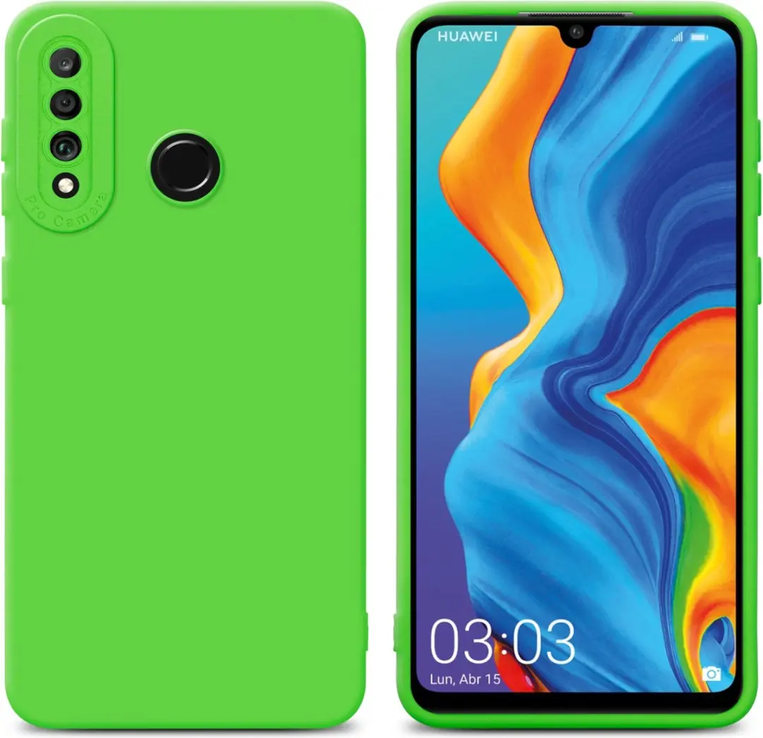 Cadorabo Hoesje geschikt voor Huawei P30 LITE in FLUID GROEN