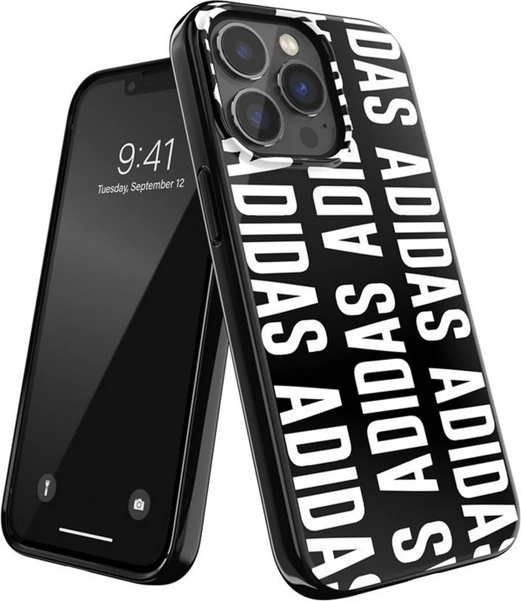 Adidas TPU Hoes iPhone 13 Pro - Zwart/Wit - afbeelding 4 van 4