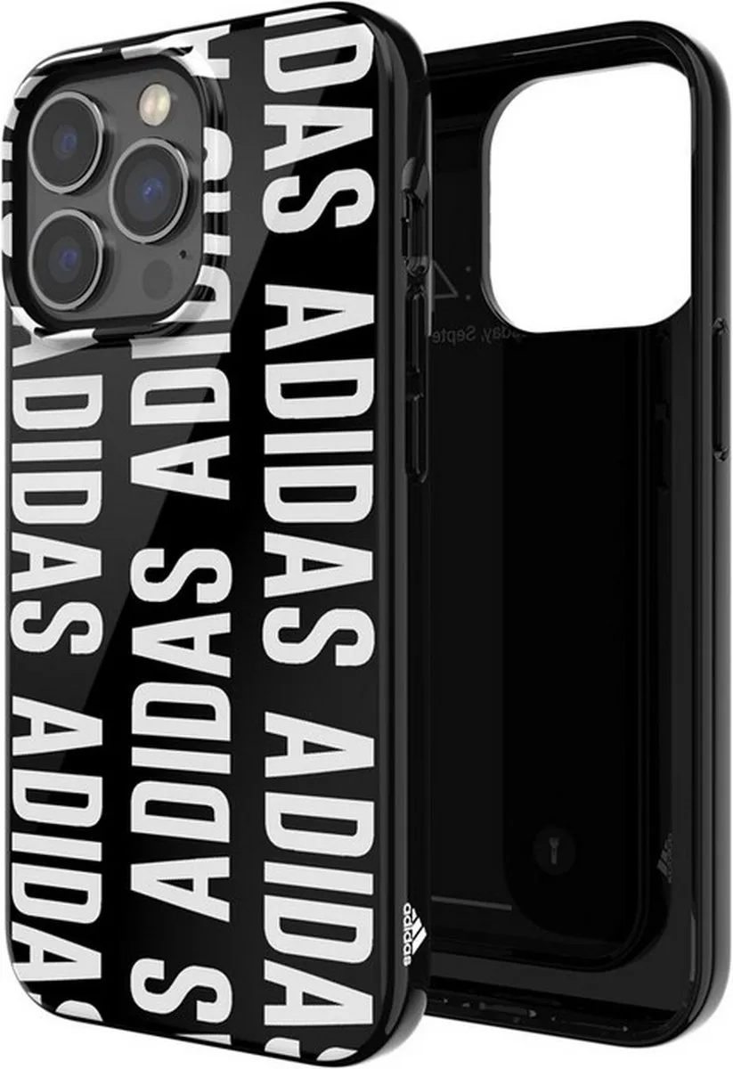 Adidas TPU Hoes iPhone 13 Pro - Zwart/Wit - afbeelding 3 van 4