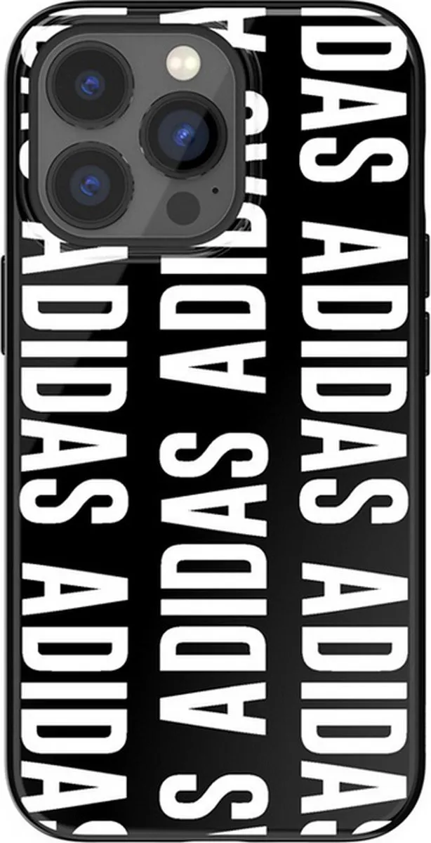 Adidas TPU Hoes iPhone 13 Pro - Zwart/Wit