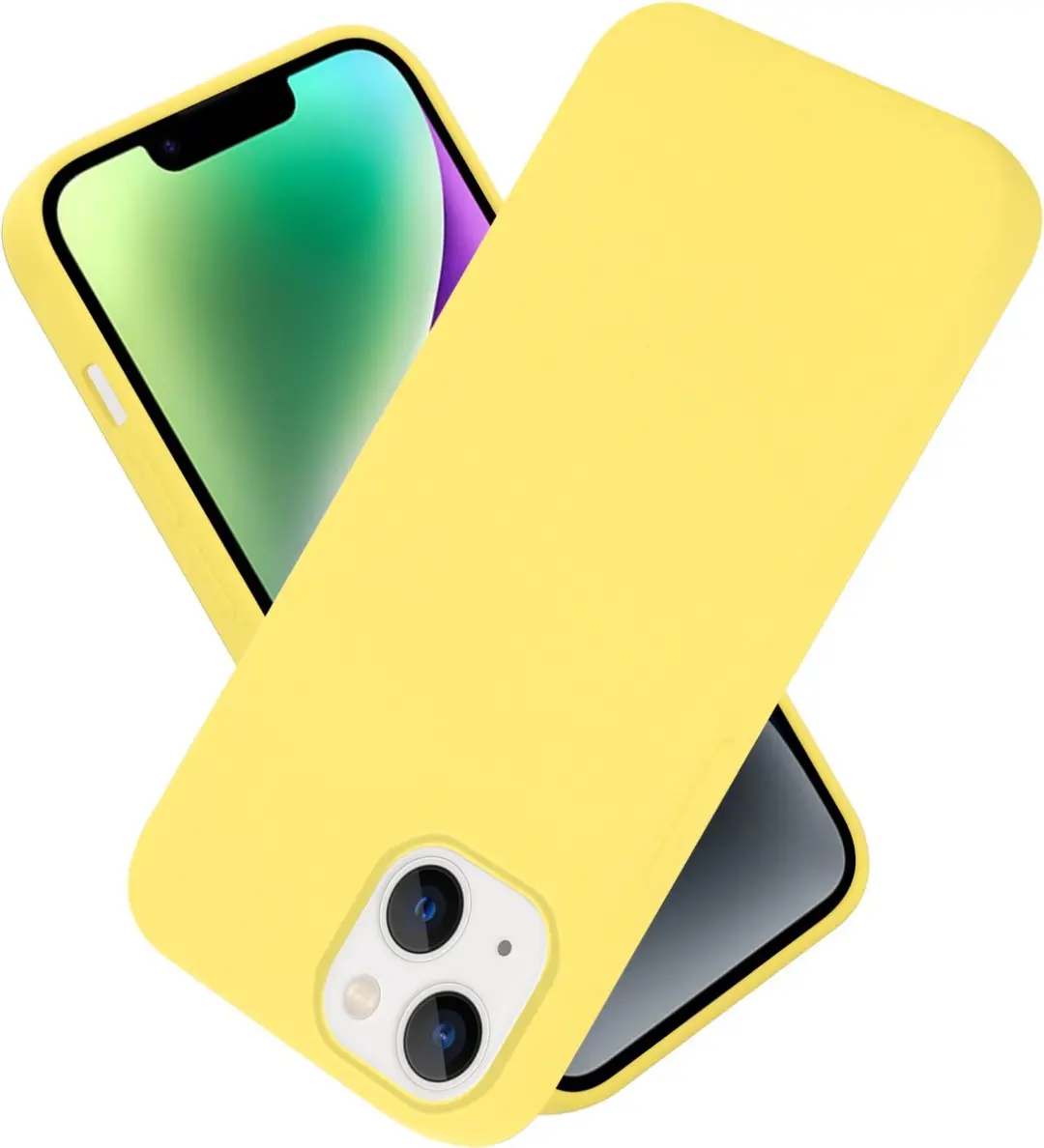 Cadorabo Hoesje geschikt voor Apple iPhone 14 PLUS in LIQUID GEEL