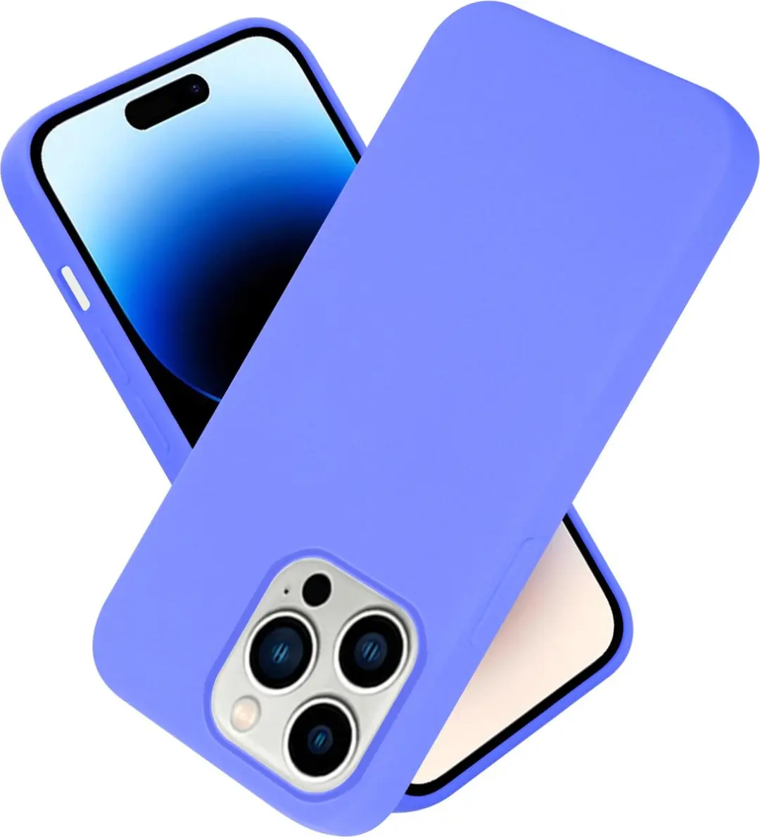 Cadorabo Hoesje geschikt voor Apple iPhone 14 PRO MAX in LIQUID LICHT PAARS