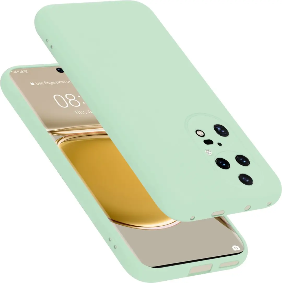 Cadorabo Hoesje geschikt voor Huawei P50 PRO in LIQUID LICHT GROEN