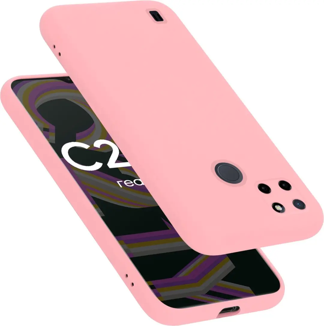 Cadorabo Hoesje geschikt voor Realme C21Y / C25Y in LIQUID ROZE