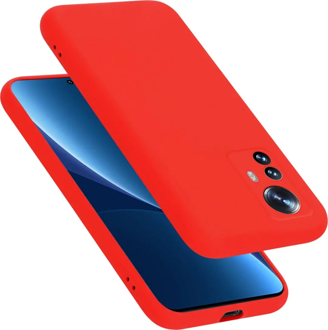 Cadorabo Hoesje geschikt voor Xiaomi 12 PRO in LIQUID ROOD