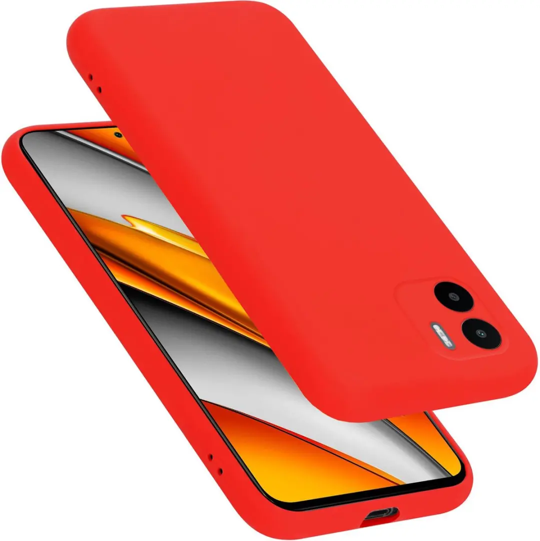 Cadorabo Hoesje geschikt voor Xiaomi RedMi A1 in LIQUID ROOD