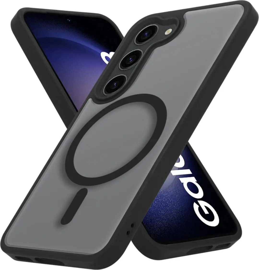Cadorabo Hoesje geschikt voor Samsung Galaxy S23 in ZWART geschikt voor MagSafe