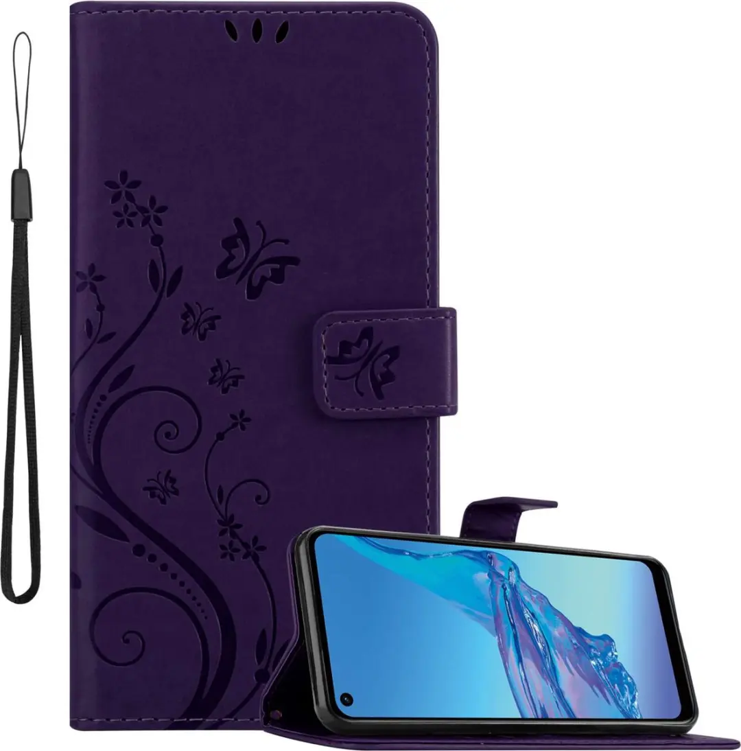 Cadorabo Hoesje geschikt voor Oppo A53s in Paars