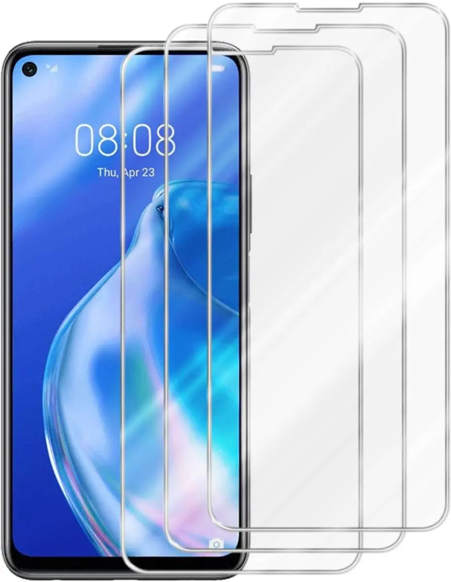Cadorabo 3x Screenprotector geschikt voor Huawei P40 LITE 5G / NOVA 7 SE