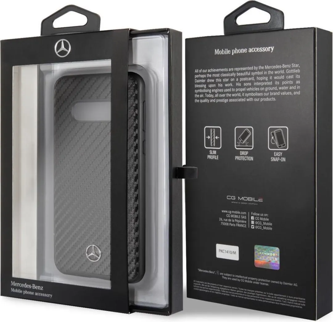 Mercedes-Benz Dynamic Carbon Hoesje - Samsung Galaxy S10e - Zwart - afbeelding 6 van 6