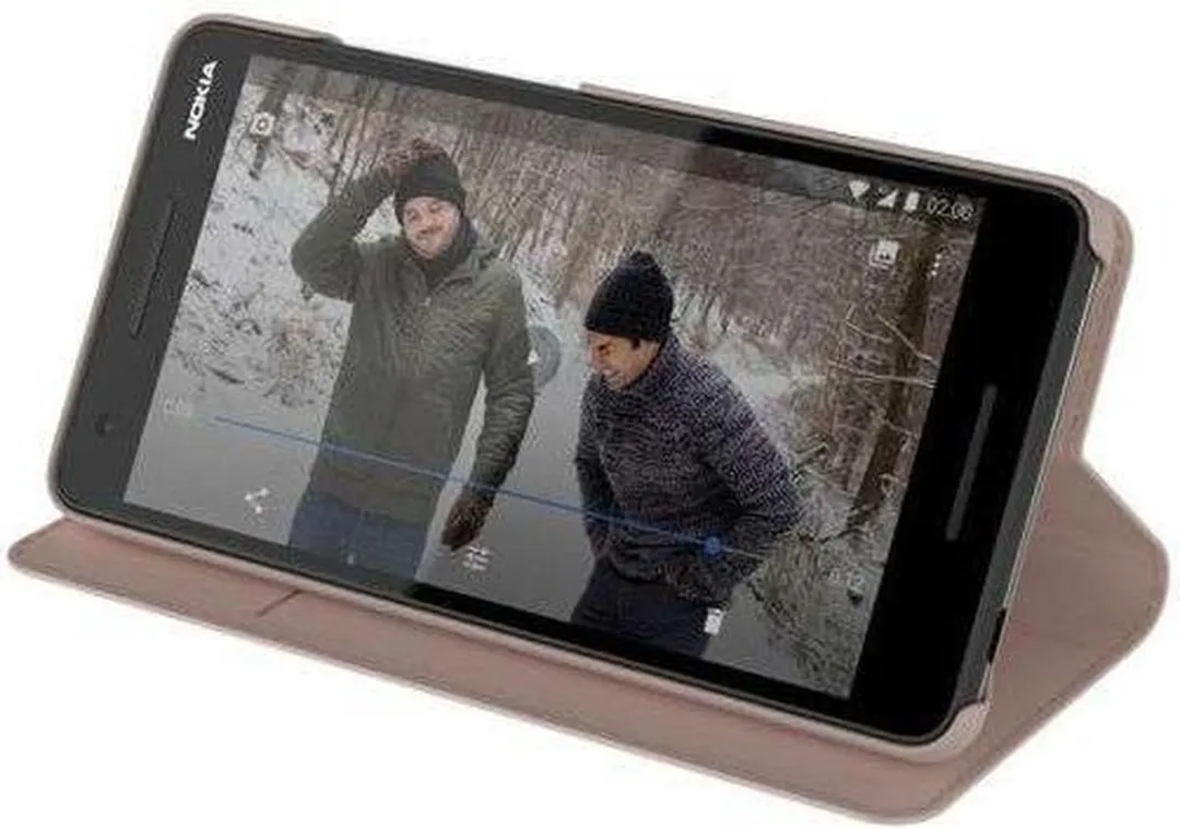 Nokia 5.1 Slim Flip Case N51802009302 - 3 Pasjes - Beige