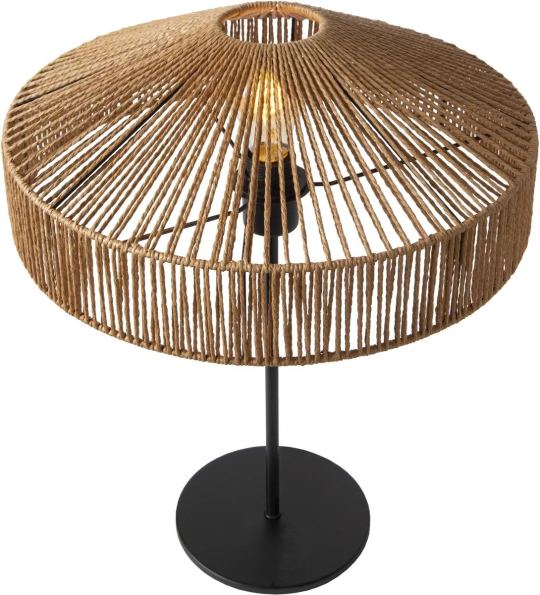 Lucide Yunkai Tafellamp Ø40cm - Naturel