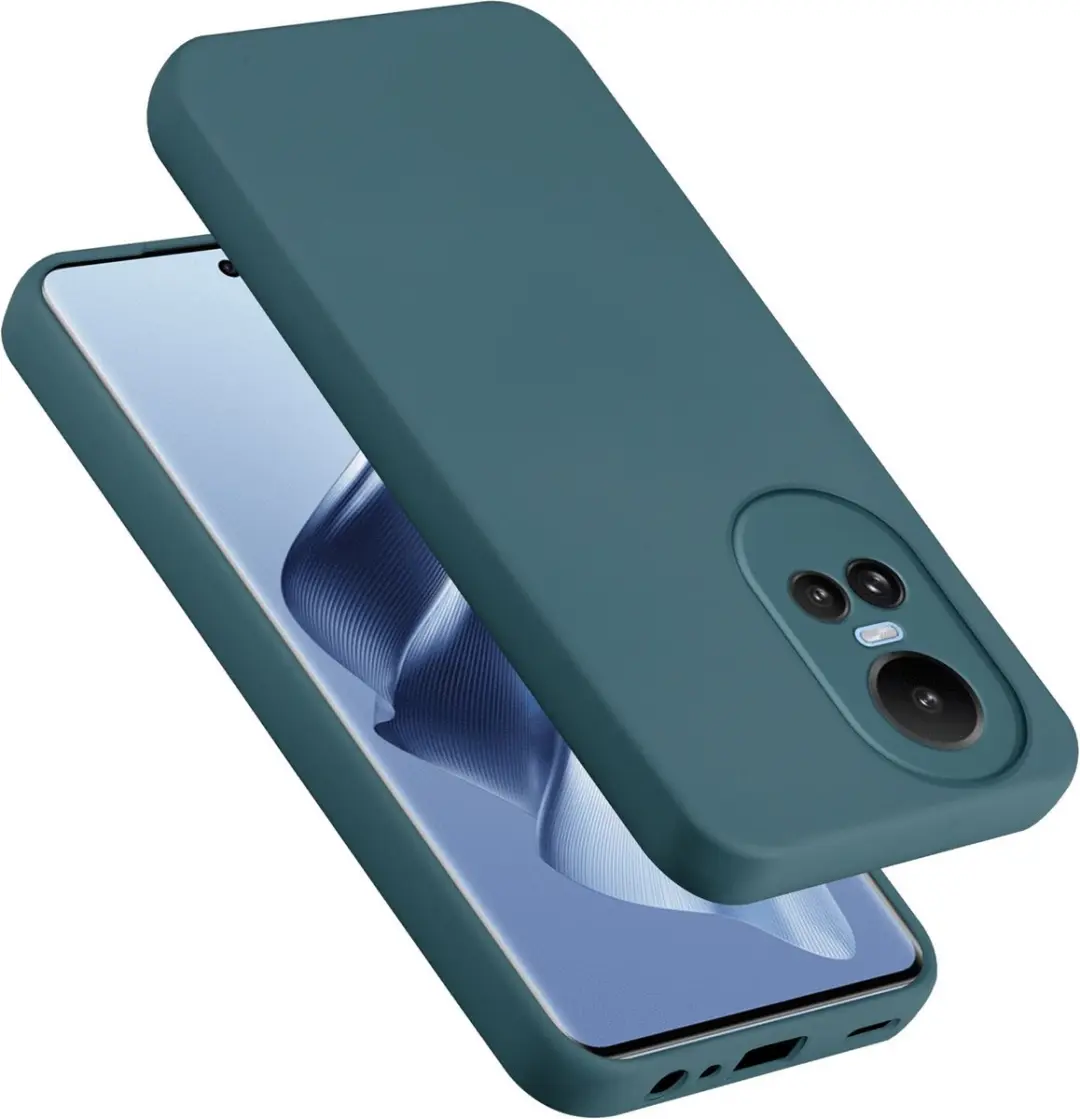 Cadorabo Hoesje geschikt voor OPPO Reno 10 5G / 10 Pro 5G in LIQUID GROEN