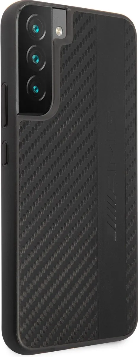Mercedes AMG Carbon Effect Hoesje Samsung Galaxy S22 - Zwart