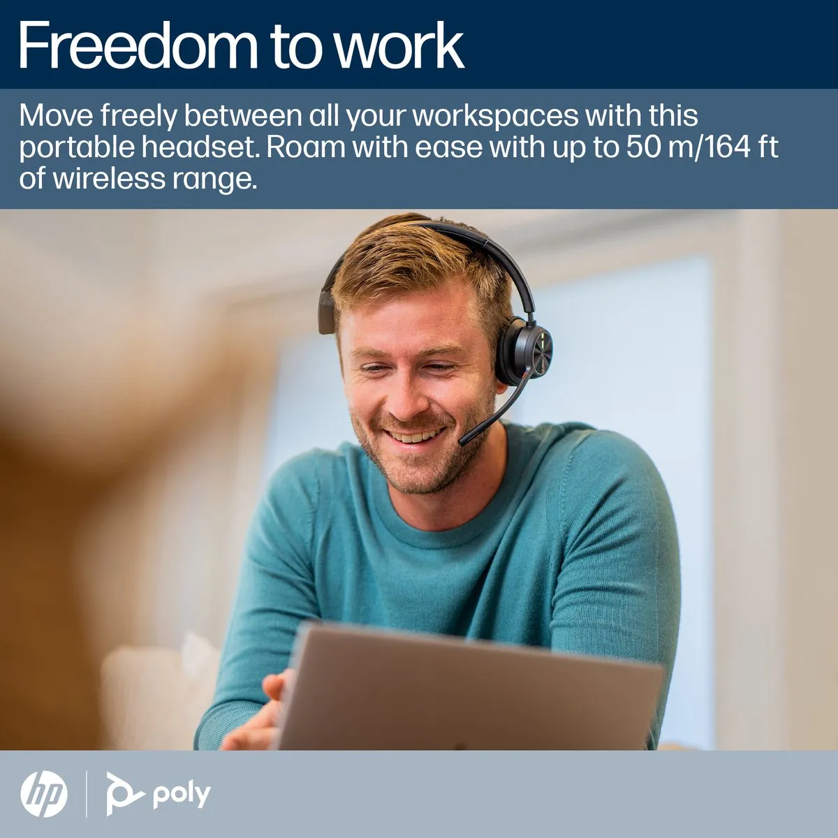 HP Poly Voyager 4310 Headset - Zwart - 77Y93AA