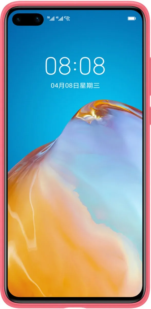Huawei P40 Silicon Hoesje - Berry Red - 51993727