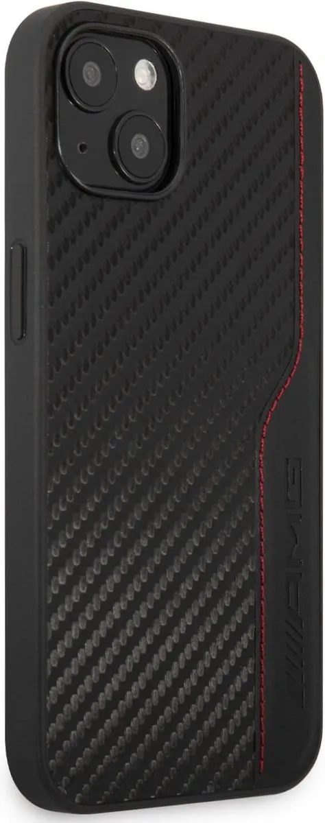 Mercedes-AMG Carbon Back Case voor iPhone 14 Plus - Zwart