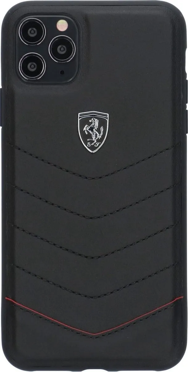 Ferrari iPhone 11 Pro Max Backcase - Effen Zwart - 3700740459201