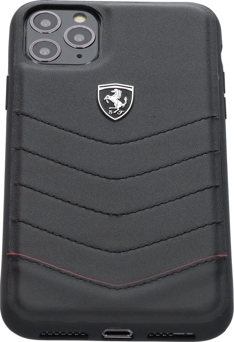 Ferrari iPhone 11 Pro Max Backcase - Effen Zwart - 3700740459201