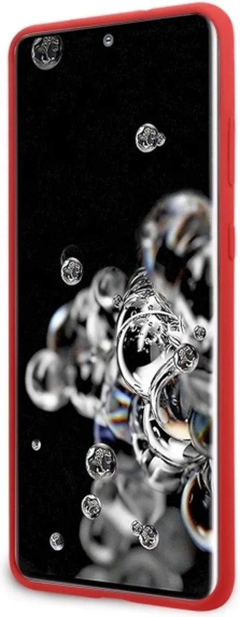Ferrari SF Silicone Hoes Samsung Galaxy S20 Ultra - Rood