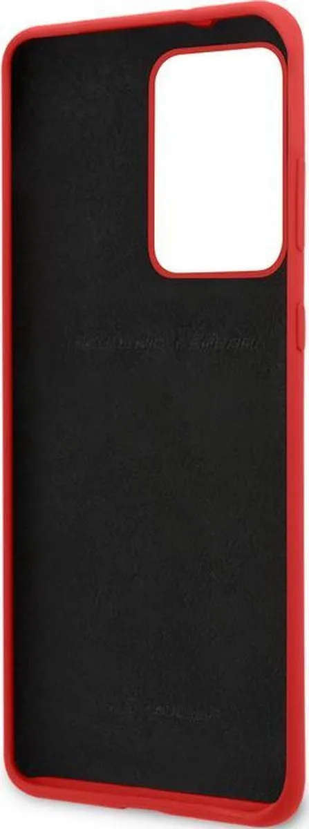 Ferrari SF Silicone Hoes Samsung Galaxy S20 Ultra - Rood