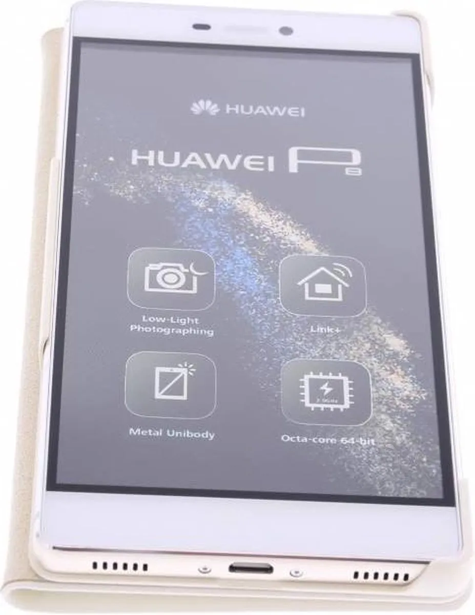 Huawei P8 Flip Cover - Wit - 51990829