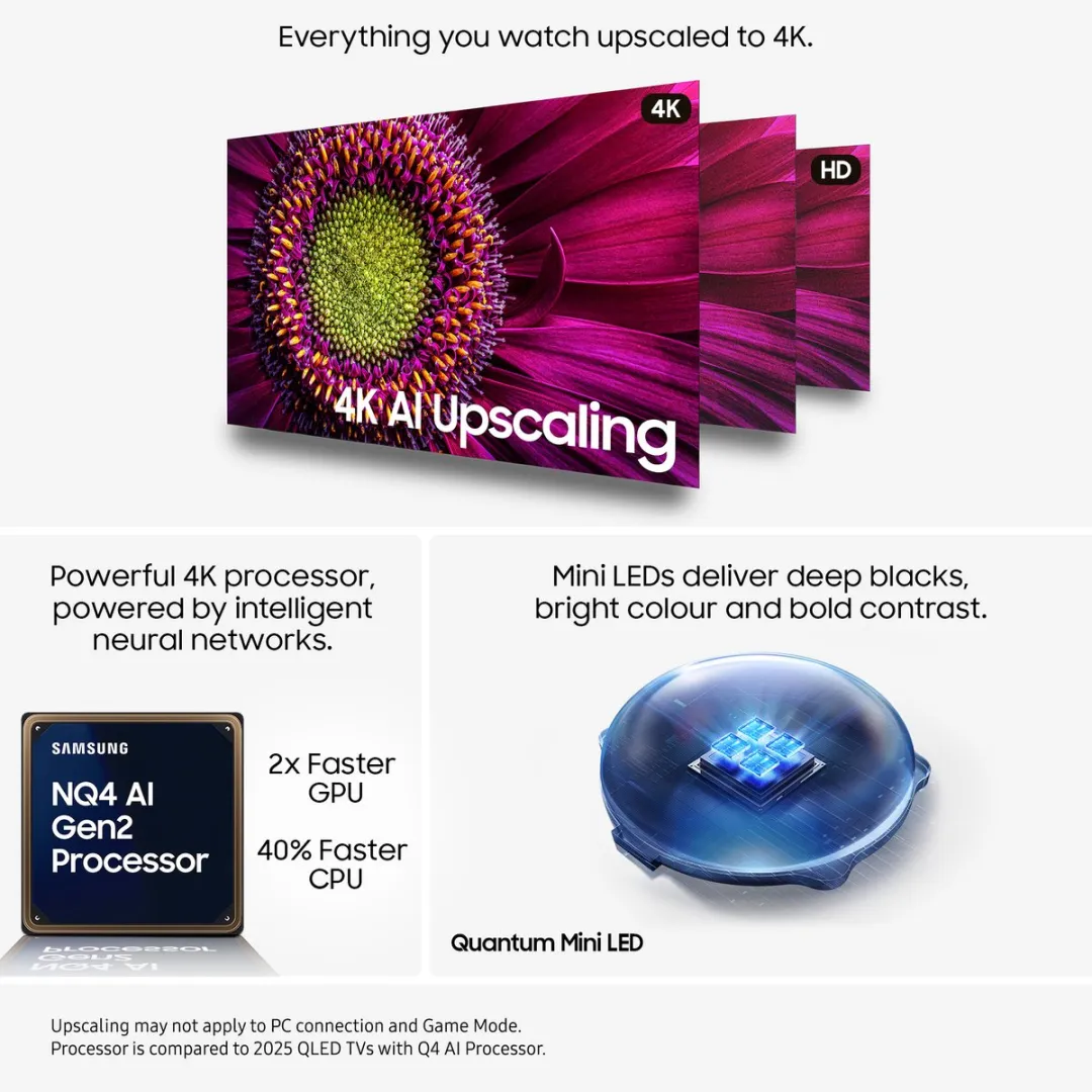 Samsung QN55QN80F - 55 inch - 4K Neo QLED - 2025 - Buitenlands model