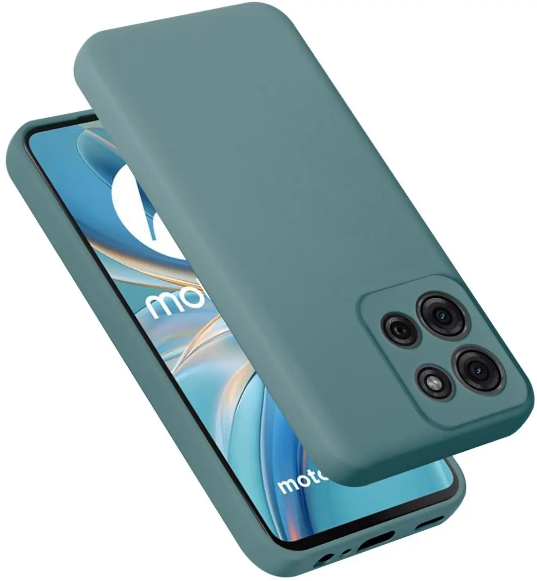 Cadorabo Hoesje geschikt voor Motorola Moto G75 in LIQUID GROEN