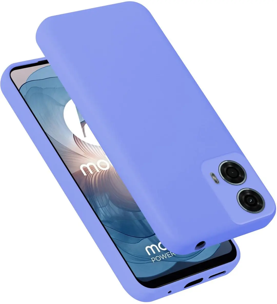 Cadorabo Hoesje geschikt voor Motorola Moto G24 power Case in Liquid Lichte Paar