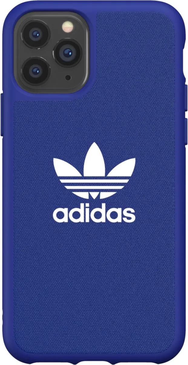 Adidas Moulded Case Canvas Hoesje iPhone 11 Pro - Blauw