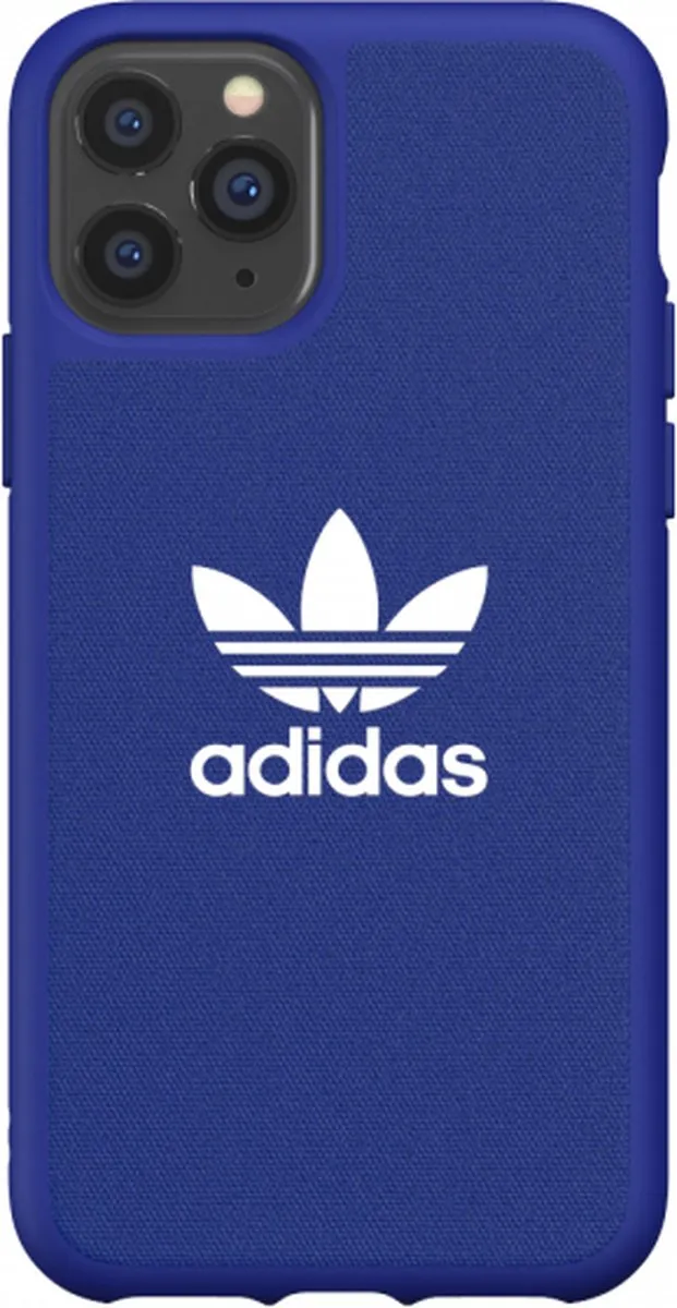 Adidas Moulded Case Canvas Hoesje iPhone 11 Pro - Blauw