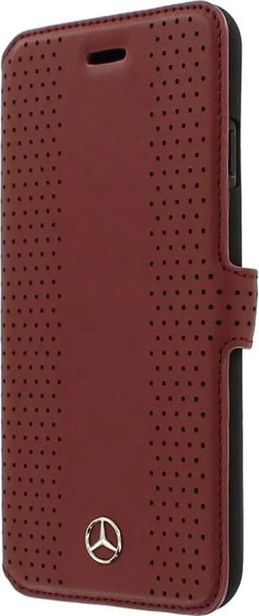 Mercedes-Benz Perforated Leather Book Case Rood