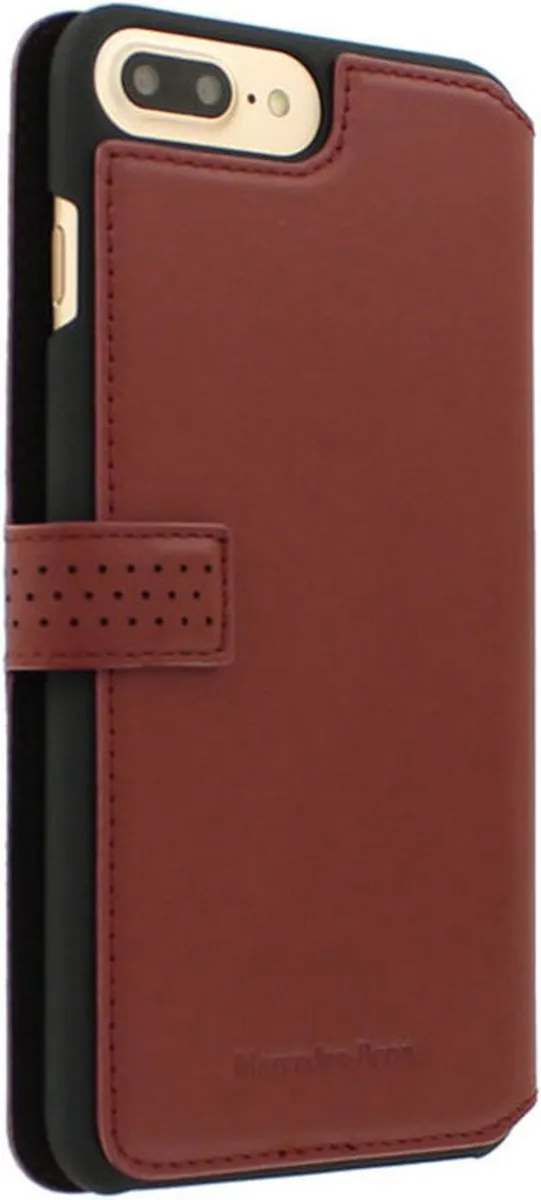 Mercedes-Benz Perforated Leather Book Case Rood - iPhone 7/8 Plus - afbeelding 2 van 6