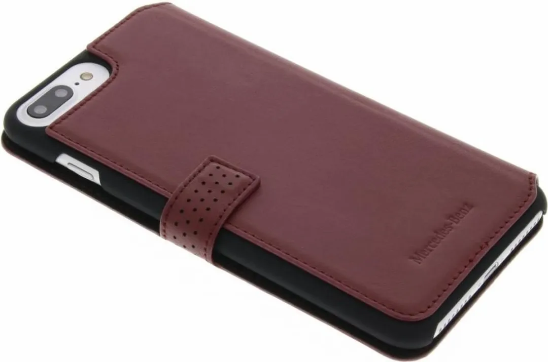 Mercedes-Benz Perforated Leather Book Case Rood - iPhone 7/8 Plus - afbeelding 4 van 6