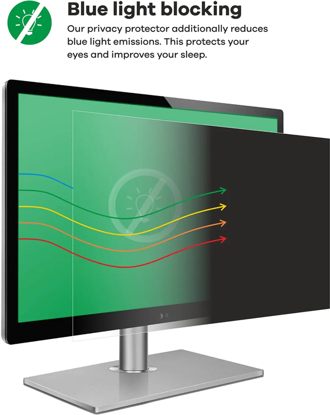 upscreen Privacy Screenprotector Uperfect 18.5" 3565134 - afbeelding 4 van 6