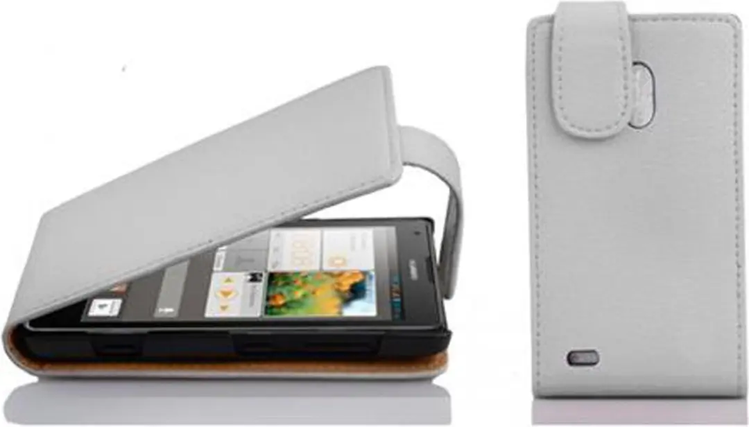 Cadorabo Hoesje geschikt voor Huawei ASCEND G700 in MAGNESIUM WIT