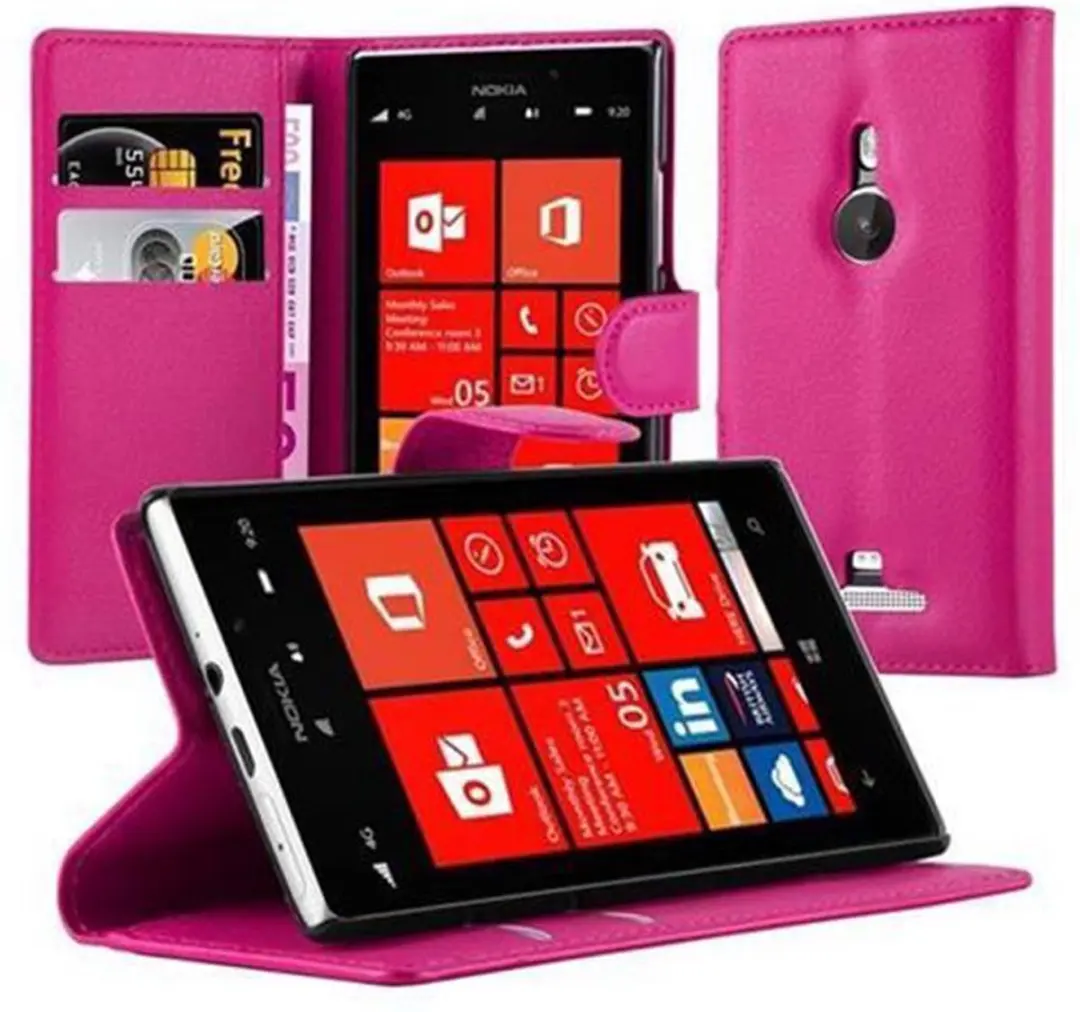 Cadorabo Hoesje geschikt voor Nokia Lumia 925 in KERSEN ROZE