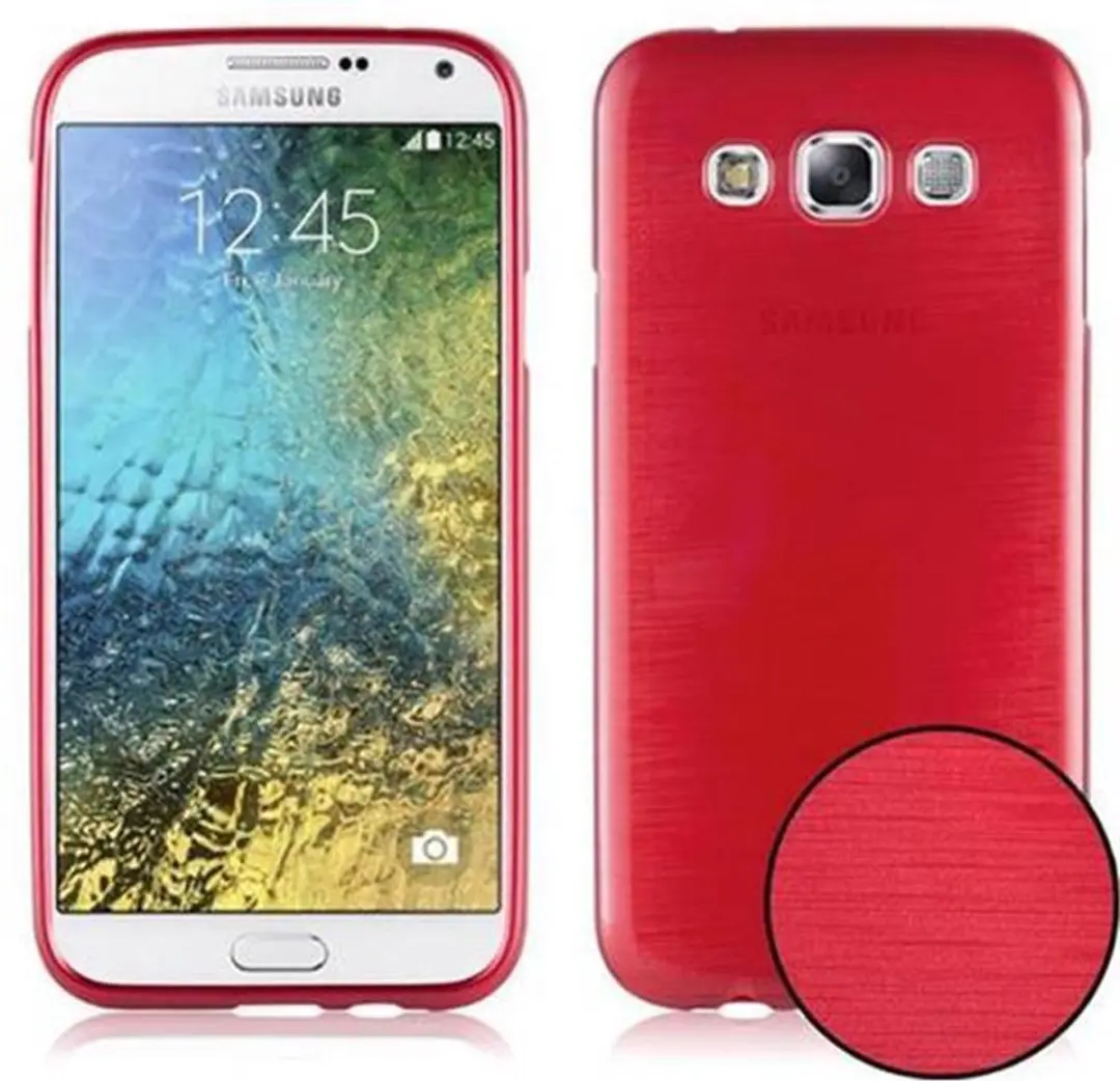 Cadorabo Hoesje geschikt voor Samsung Galaxy E5 in ROOD