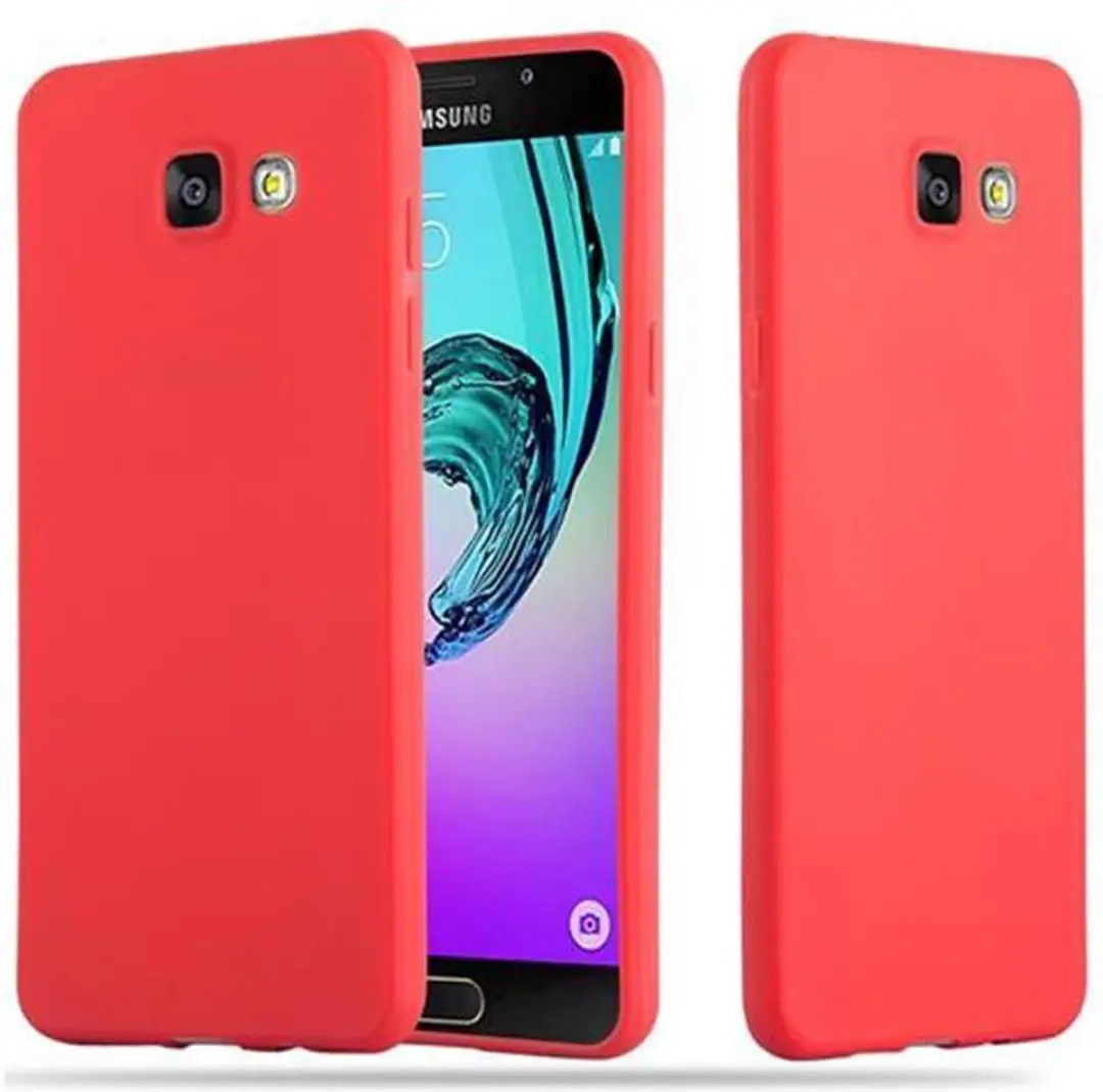 Cadorabo Hoesje geschikt voor Samsung Galaxy A5 2016 in CANDY ROOD