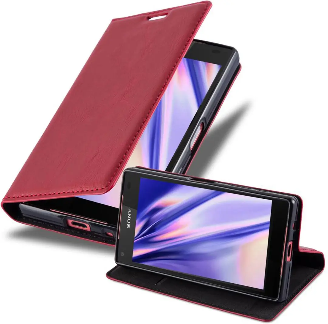 Cadorabo Hoesje geschikt voor Sony Xperia Z5 COMPACT in APPEL ROOD