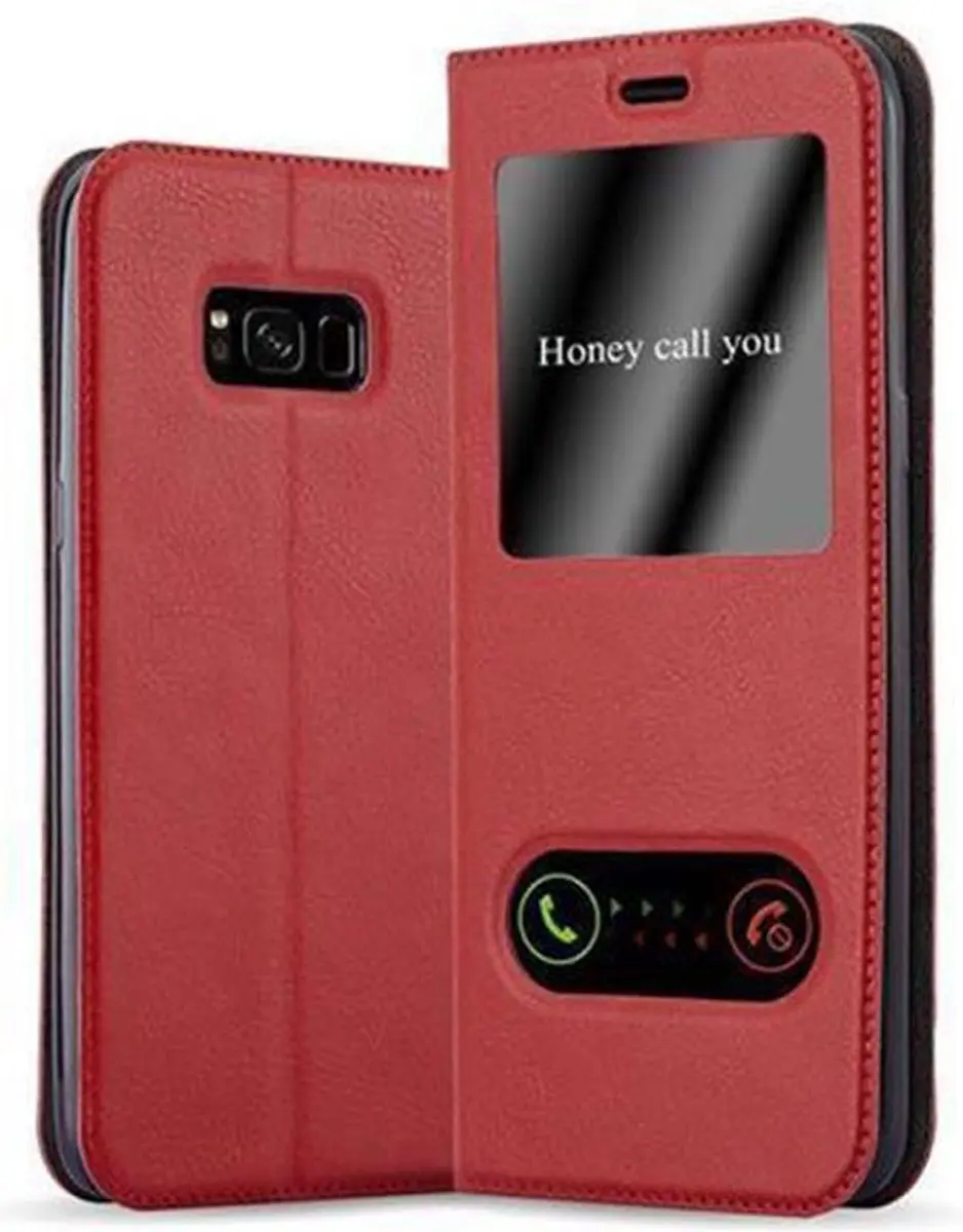 Cadorabo Hoesje geschikt voor Samsung Galaxy S8 PLUS in SAFRAN ROOD
