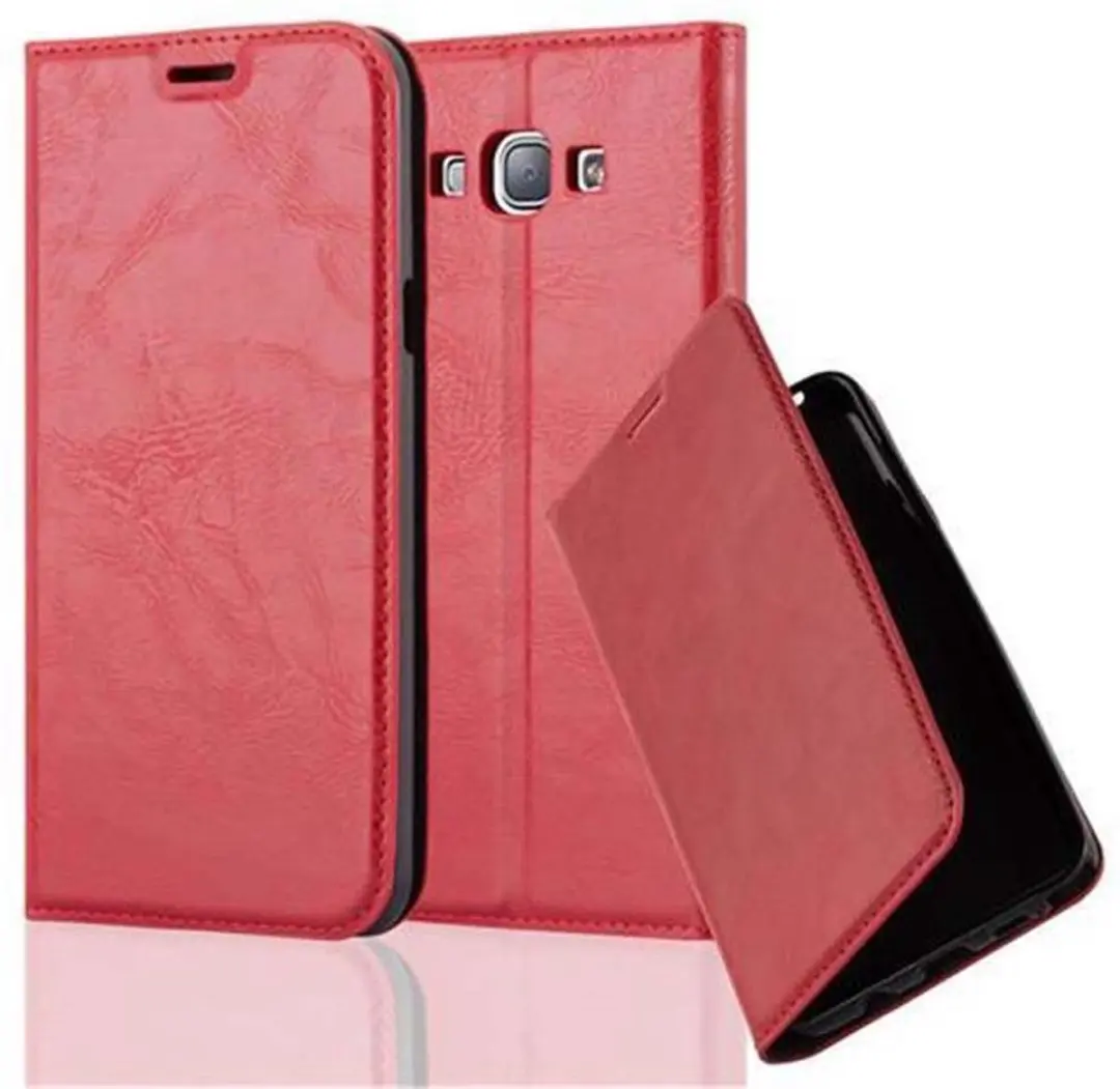 Cadorabo Hoesje geschikt voor Samsung Galaxy A8 2015 in APPEL ROOD
