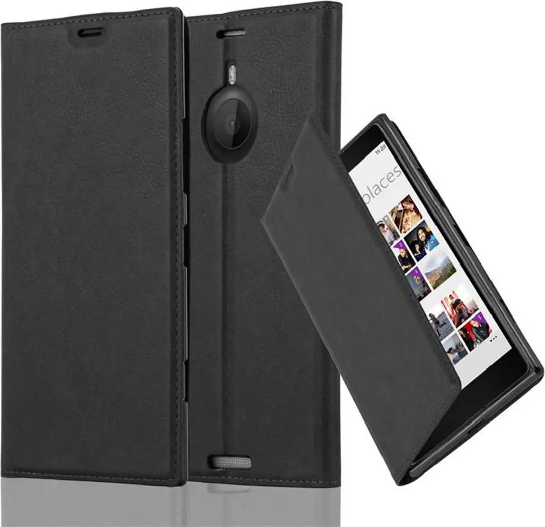 Cadorabo Hoesje geschikt voor Nokia Lumia 1520 in ZWARTE NACHT