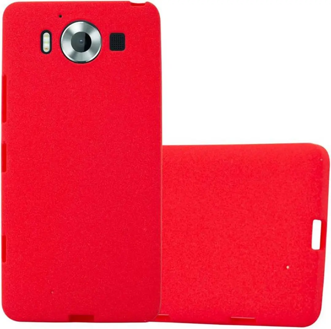 Cadorabo Hoesje geschikt voor Nokia Lumia 950 in FROST ROOD